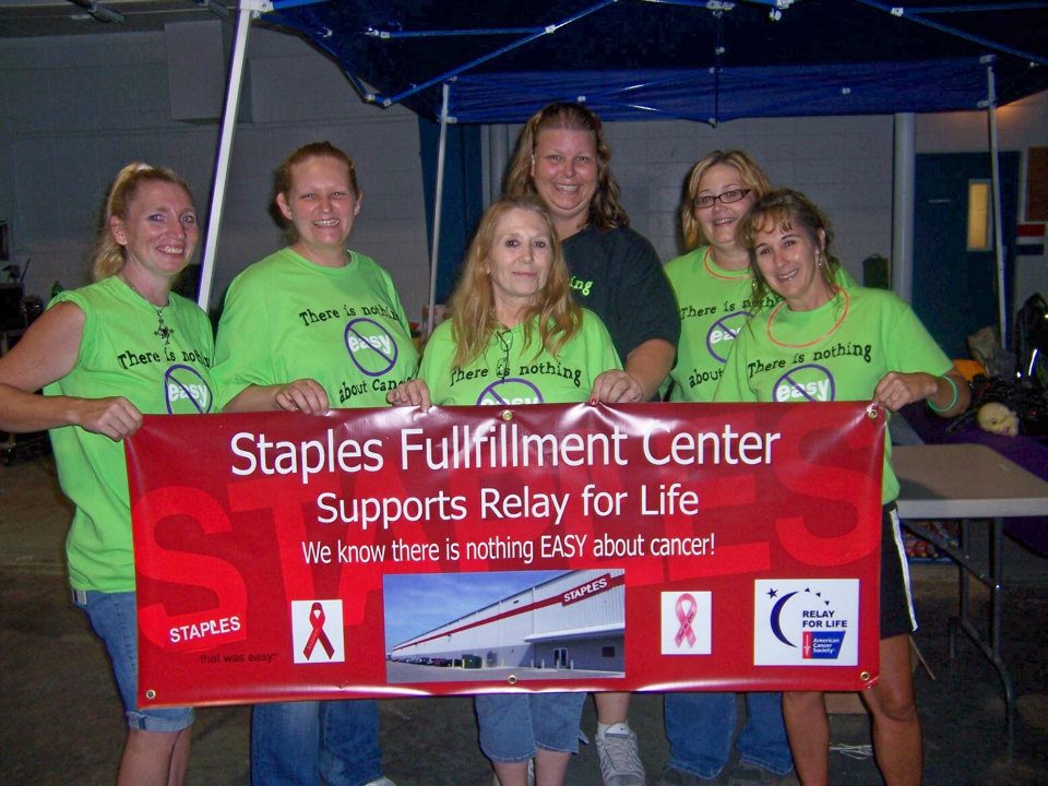 Custom TShirts for Staples Beloit Fulfillment Center Relay For Life